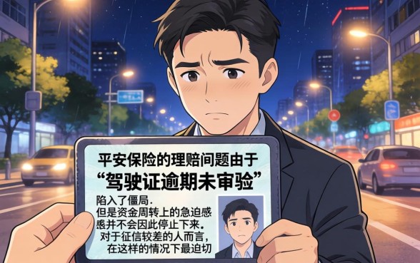 平安保险驾驶证逾期未审验，枚举5个黑户借2万元秒下网贷口子app