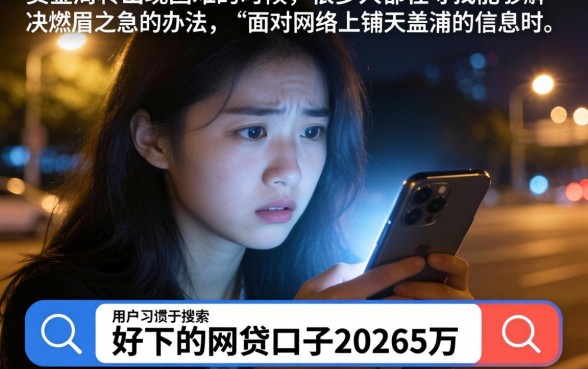 好下的网贷口子20265万，诚意推荐五个黑户都能下的平台