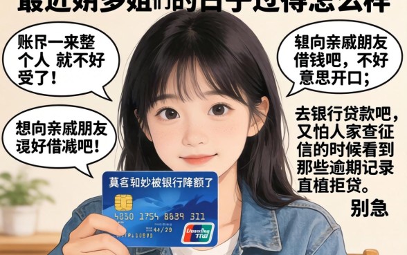 信用卡降额还不上怎么办，详尽说明五个黑户当前逾期秒下5万平台