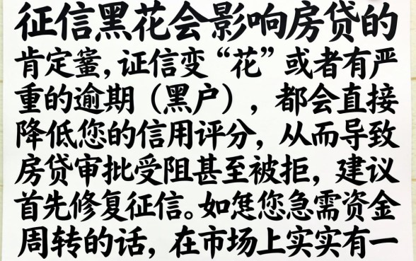 征信黑花了影响还房贷吗，揭秘5个无视黑白百分百下款的借款软件