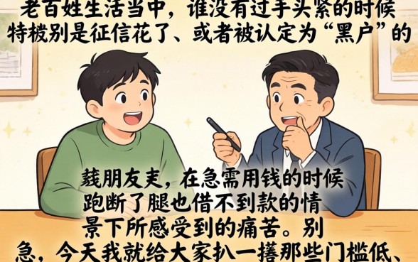 哪些黑户都能借的网贷平台,归集五个1000元黑户必下小贷