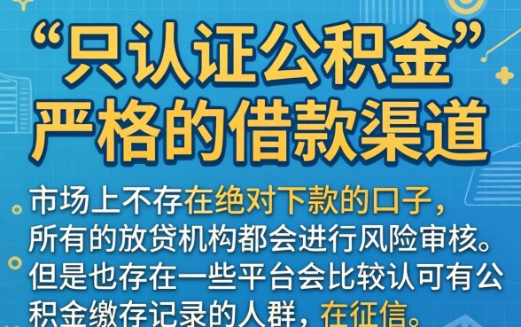 只认证公积金的网贷2026，鼎力推荐五个黑户必下款的口子
