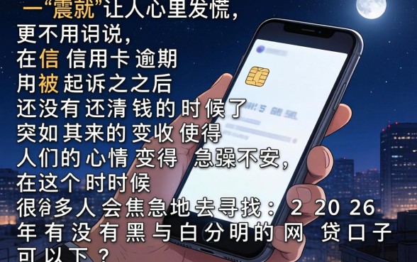 信用卡逾期起诉期间还清，汇总五个无视黑白必下款的网贷口子