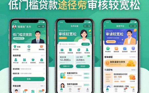 哪个平台好贷款门槛低，条列5个周周到贷款相同系列的app