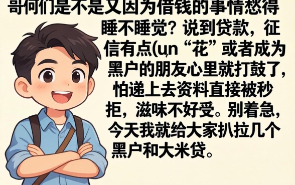 黑户和大米贷款差不多的口子，汇整五个12月能贷款的平台