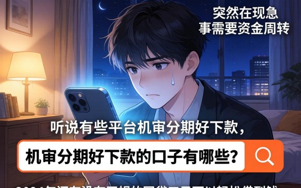 机审分期好下款的口子，汇整五个网贷大口子轻松借软件