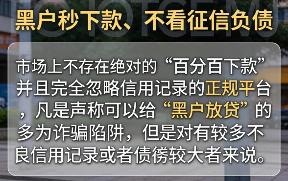 黑户网贷秒下款的口子大全，概括5个不看征信负债的网贷百分百下款平台