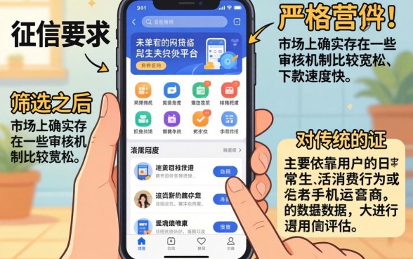 有哪些网贷最容易通过的软件，筛选五个不查征信好下款的网贷软件