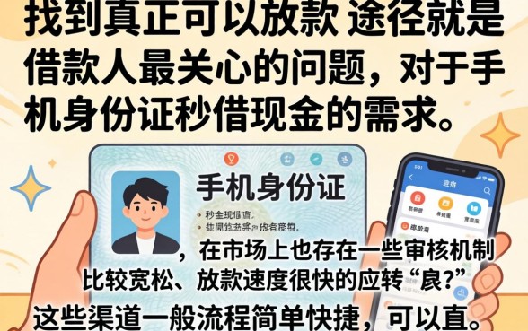 真正能下款的网贷口子，鼎力推荐五个手机身份证秒借现金的app