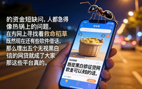 现在还有什么软件可以借钱，理出五个无视黑白征信的网贷