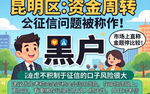 昆明有能做黑户口子的吗,倾情分享5个公积金快速贷款平台