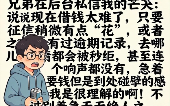 有下款的的黑口子，枚举5个征信花了可以借钱的网贷软件