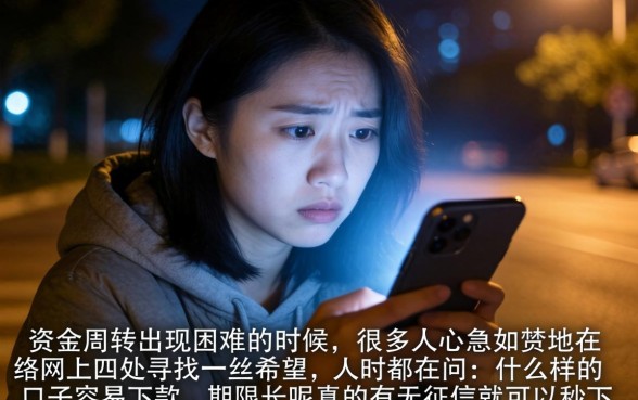 什么口子容易下款期限长，归集五个不看征信网贷平台放款快的软件