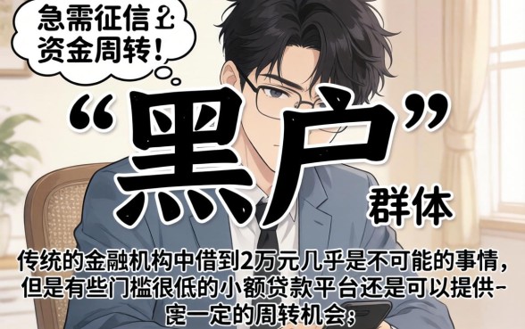 黑户小额贷款口子平台，深入剖析五个黑户借2万元秒下网贷口子app