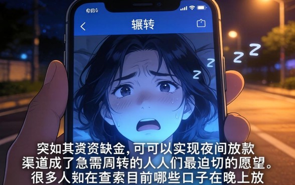 现在哪些口子夜里下款，倾情分享5个周周到贷款相同系列的平台
