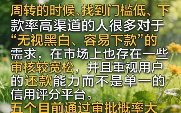 非常容易下款的口子有哪些，梳理5个无视黑白好下款的软件