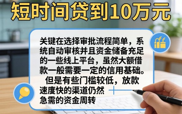从网上怎么贷款10万,胪列五个高炮口子秒下款