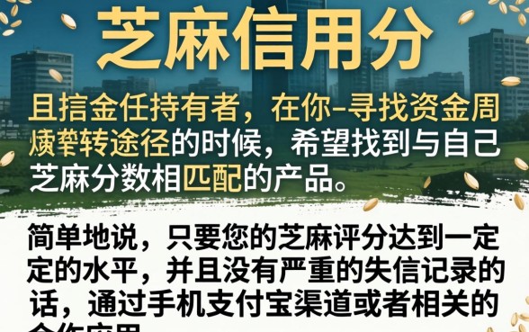 有芝麻分能下的口子，理出五个手机支付宝小额贷款的app