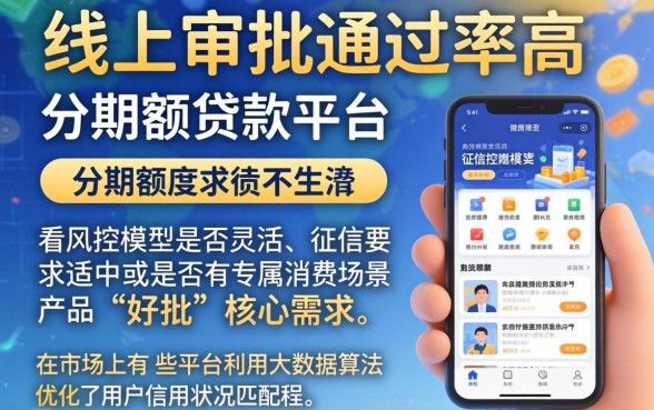 线上什么贷款好批一点，枚举5个分期有额度的网贷平台