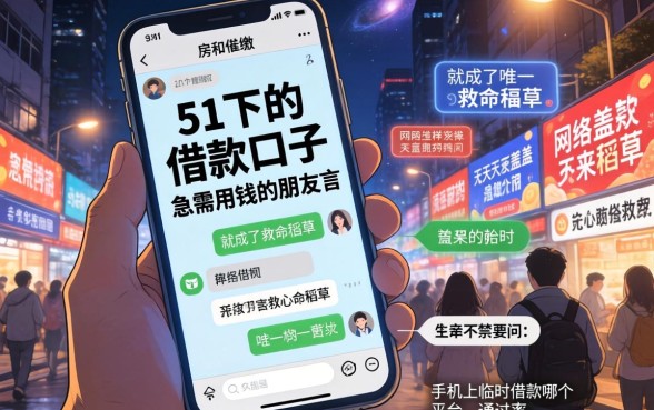 51下的借款口子，汇整五个手机可以临时借钱的口子