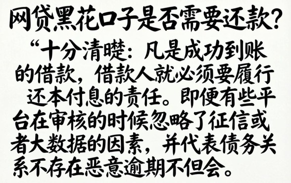 网贷黑花口子需要还吗，枚举5个网贷无视不查征信app