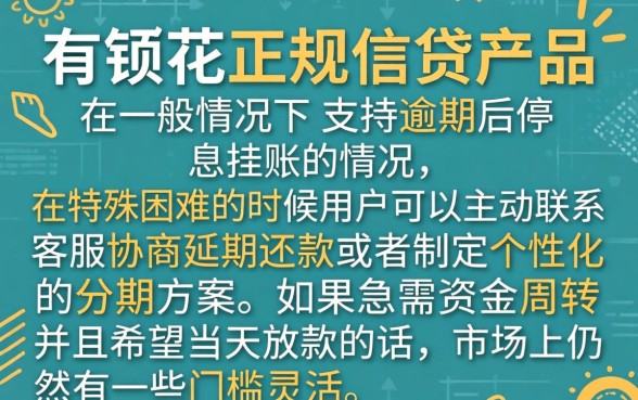 有钱花逾期可以停息吗,陈列五个无忧速借当天放款的app