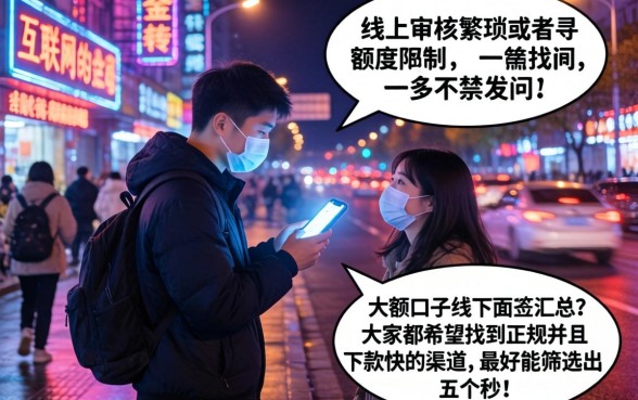 有没有线下面签的大额口子汇总，筛选五个秒批通过的网贷软件