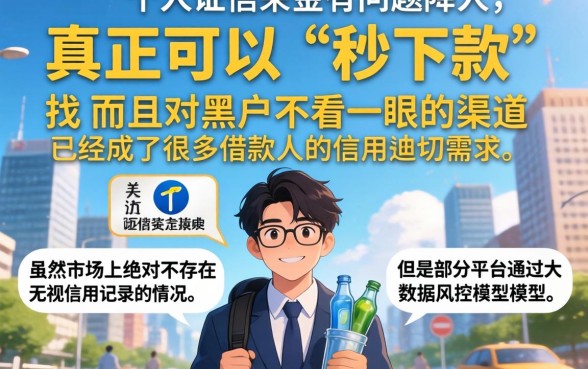 2026秒下款无视黑白口子，热忱推荐5个无视黑白户秒下款app