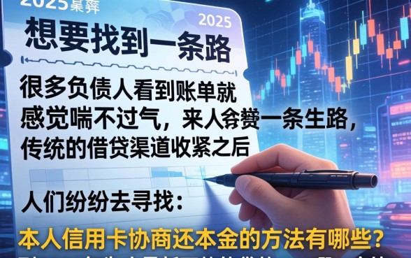 本人信用卡协商还本金技巧，归纳5个2025最新贷款app