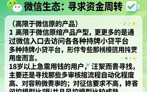 微信怎样可以贷款，陈列5个18岁必下款的网贷口子