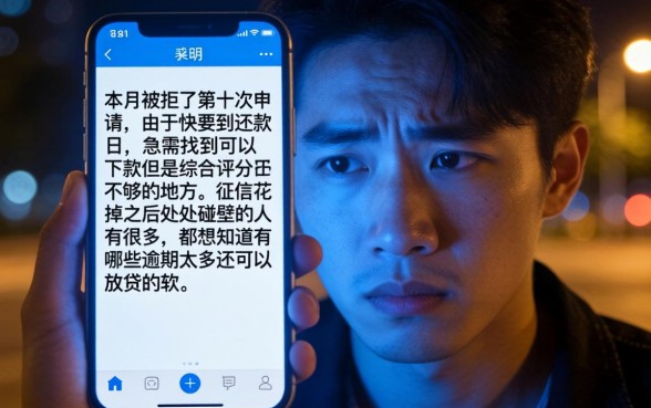 综合评分不足能下款的口子，枚举五个逾期太多能下款软件