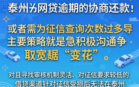泰州网贷逾期怎么协商还款，揭秘五个征信花了能网贷的平台