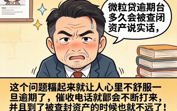 微粒贷逾期多久会查封资产，规整五个双黑户必下款的口子