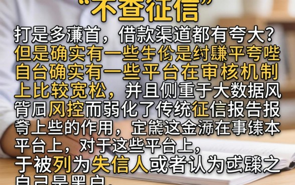 2026不查征信借款，概览五个黑户下款平台