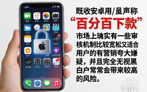苹果手机锁id借钱口子，整理5个百分百下款无视黑白户网贷口子