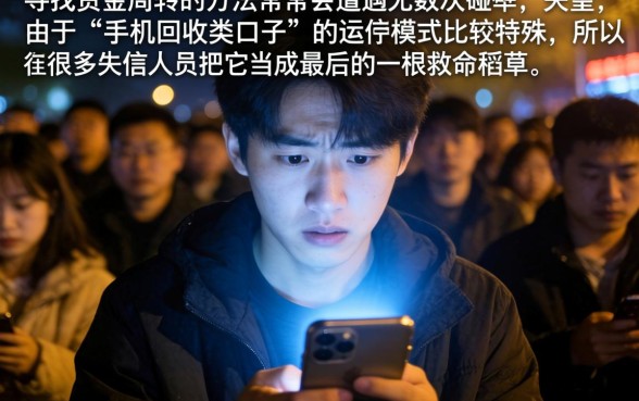 秒审秒下的手机回收类口子，深入剖析5个失信人员可以借钱的网贷口子