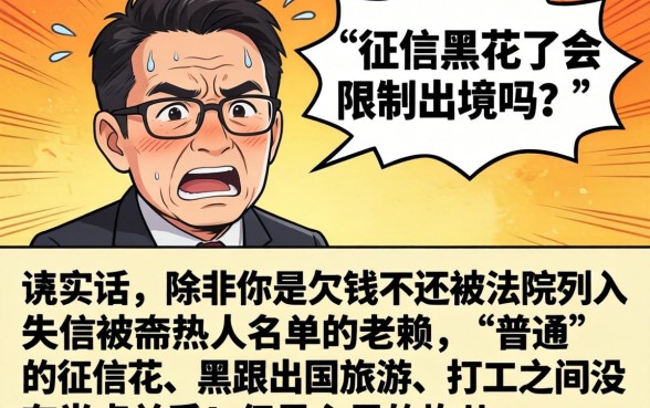 征信黑花了会限制出境吗，甄选五个秒批无面签贷款平台