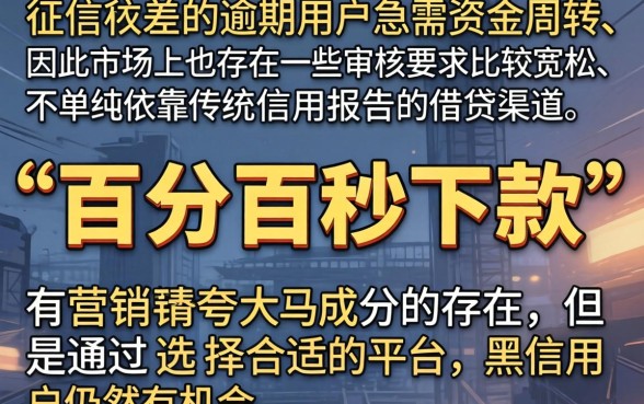 无视逾期的网贷必秒下款，甄选五个黑户急需三万秒到的的软件
