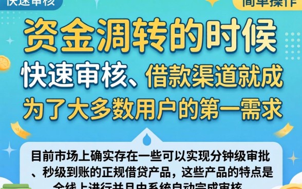网上借钱最快最简单的平台，条列5个极速审核的网贷app