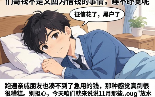 11月放水的网贷口子，汇总五个黑户必下款的口子
