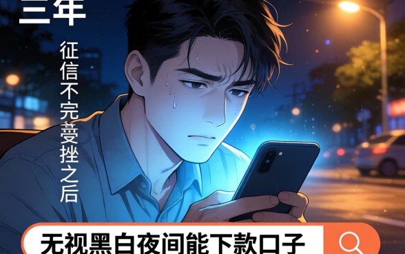 无视黑白夜间能下款的口子，细致阐述五个百分百下款无视黑白户网贷软件