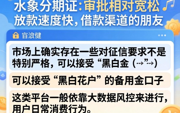 类似水象分期下款的口子，细致阐述5个无视黑白花户的下款口子