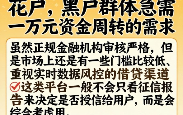 花户黑户能下一万的口子，筛选5个最新网贷口子今日整理这五个软件
