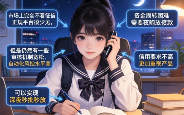 学生党可以借钱的平台，深入剖析5个不审核夜间直接放款的网贷软件