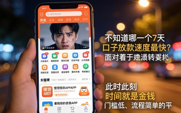 哪个7天的口子下款最快，概括5个无视评分的贷款软件
