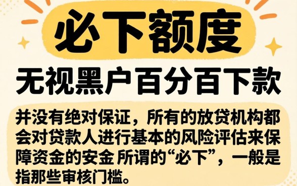 这4个都是必下额度分期口子，梳理五个无视黑户百分百下款软件