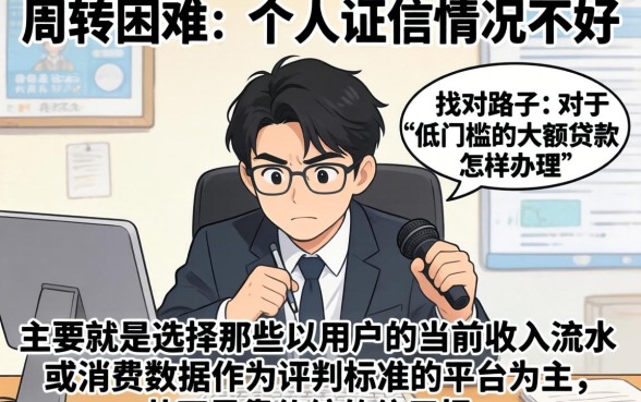 低门槛大额贷款怎么贷，汇总五个无视网黑征信黑3万贷款