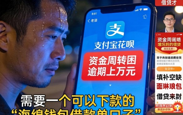 海绵钱包借款单口子，鼎力推荐五个支付宝花呗逾期万元快速贷款平台
