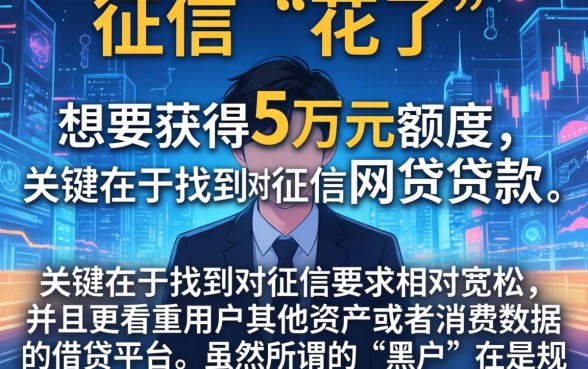 数据征信都花了怎么网贷，揭秘五个苏州黑户贷款5万的app
