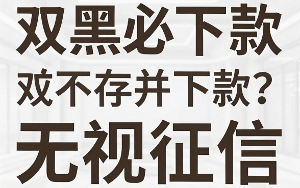 2026双黑必下款的网贷口子，归集五个无视黑白无视征信申请就下款的口子
